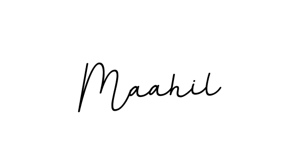 Maahil stylish signature style. Best Handwritten Sign (BallpointsItalic-DORy9) for my name. Handwritten Signature Collection Ideas for my name Maahil. Maahil signature style 11 images and pictures png