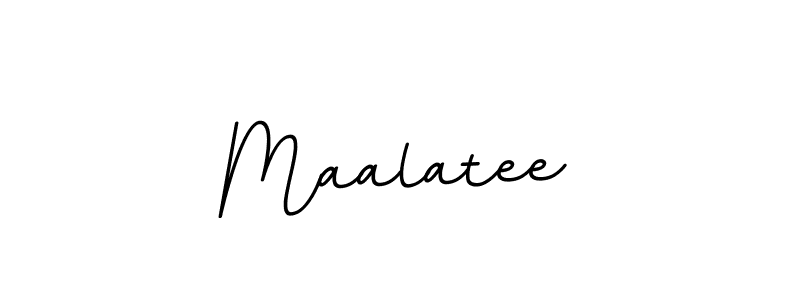 You should practise on your own different ways (BallpointsItalic-DORy9) to write your name (Maalatee) in signature. don't let someone else do it for you. Maalatee signature style 11 images and pictures png