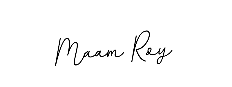 The best way (BallpointsItalic-DORy9) to make a short signature is to pick only two or three words in your name. The name Maam Roy include a total of six letters. For converting this name. Maam Roy signature style 11 images and pictures png