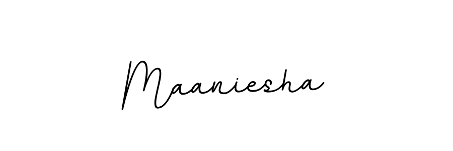 Maaniesha stylish signature style. Best Handwritten Sign (BallpointsItalic-DORy9) for my name. Handwritten Signature Collection Ideas for my name Maaniesha. Maaniesha signature style 11 images and pictures png