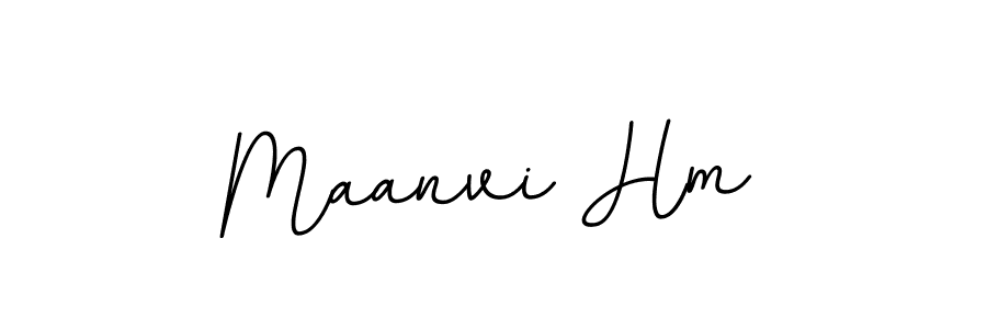 Create a beautiful signature design for name Maanvi Hm. With this signature (BallpointsItalic-DORy9) fonts, you can make a handwritten signature for free. Maanvi Hm signature style 11 images and pictures png