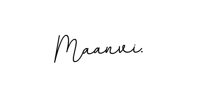 Create a beautiful signature design for name Maanvi.. With this signature (BallpointsItalic-DORy9) fonts, you can make a handwritten signature for free. Maanvi. signature style 11 images and pictures png