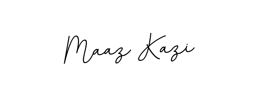 Create a beautiful signature design for name Maaz Kazi. With this signature (BallpointsItalic-DORy9) fonts, you can make a handwritten signature for free. Maaz Kazi signature style 11 images and pictures png