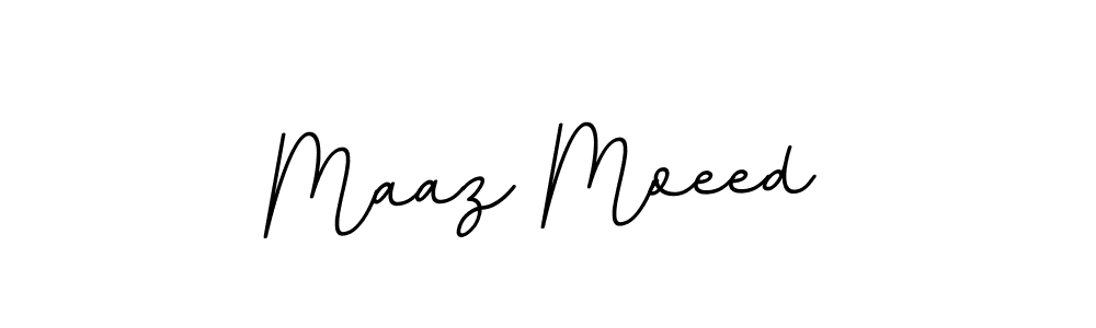 Create a beautiful signature design for name Maaz Moeed. With this signature (BallpointsItalic-DORy9) fonts, you can make a handwritten signature for free. Maaz Moeed signature style 11 images and pictures png