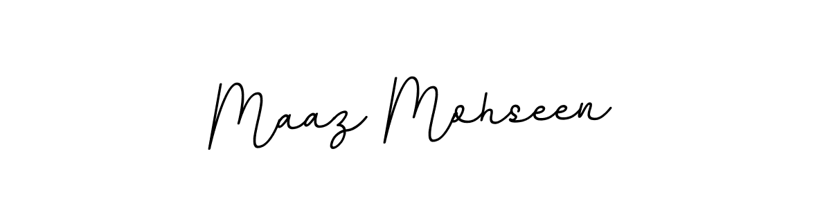 Design your own signature with our free online signature maker. With this signature software, you can create a handwritten (BallpointsItalic-DORy9) signature for name Maaz Mohseen. Maaz Mohseen signature style 11 images and pictures png