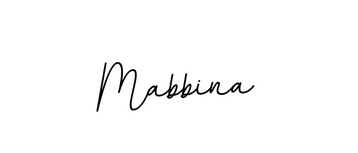 How to make Mabbina name signature. Use BallpointsItalic-DORy9 style for creating short signs online. This is the latest handwritten sign. Mabbina signature style 11 images and pictures png