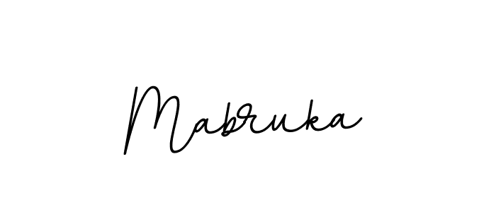 Mabruka stylish signature style. Best Handwritten Sign (BallpointsItalic-DORy9) for my name. Handwritten Signature Collection Ideas for my name Mabruka. Mabruka signature style 11 images and pictures png