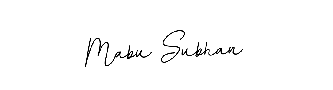 Create a beautiful signature design for name Mabu Subhan. With this signature (BallpointsItalic-DORy9) fonts, you can make a handwritten signature for free. Mabu Subhan signature style 11 images and pictures png