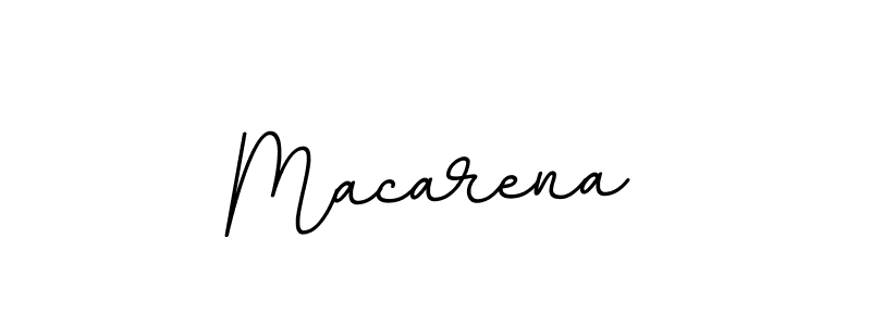 Make a beautiful signature design for name Macarena. With this signature (BallpointsItalic-DORy9) style, you can create a handwritten signature for free. Macarena signature style 11 images and pictures png