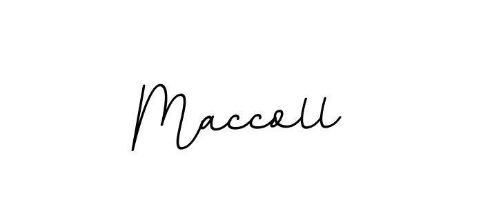 Design your own signature with our free online signature maker. With this signature software, you can create a handwritten (BallpointsItalic-DORy9) signature for name Maccoll. Maccoll signature style 11 images and pictures png