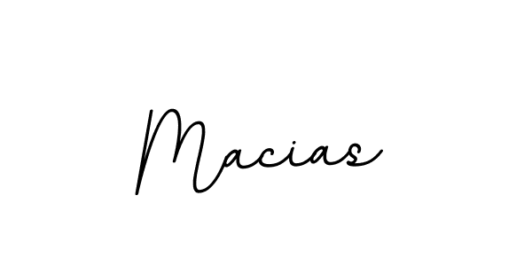 Create a beautiful signature design for name Macias. With this signature (BallpointsItalic-DORy9) fonts, you can make a handwritten signature for free. Macias signature style 11 images and pictures png