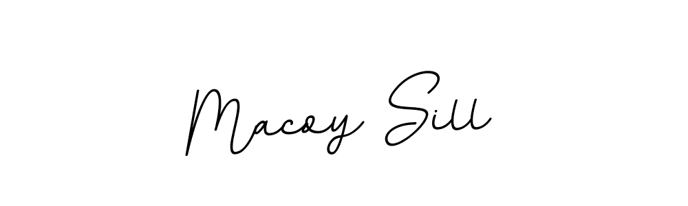 Create a beautiful signature design for name Macoy Sill. With this signature (BallpointsItalic-DORy9) fonts, you can make a handwritten signature for free. Macoy Sill signature style 11 images and pictures png