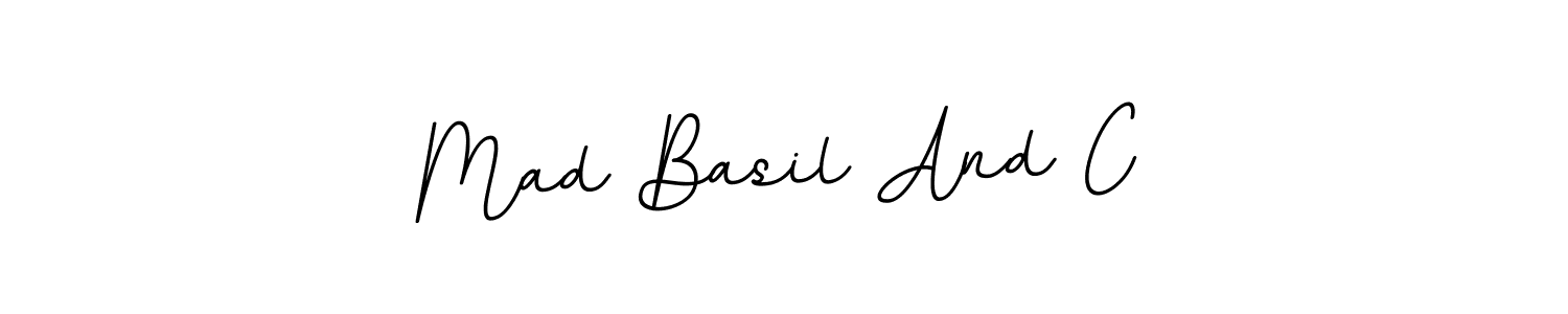 Also we have Mad Basil And C name is the best signature style. Create professional handwritten signature collection using BallpointsItalic-DORy9 autograph style. Mad Basil And C signature style 11 images and pictures png