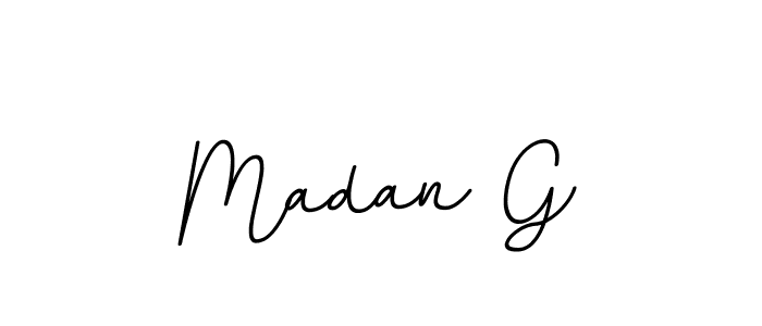Check out images of Autograph of Madan G name. Actor Madan G Signature Style. BallpointsItalic-DORy9 is a professional sign style online. Madan G signature style 11 images and pictures png