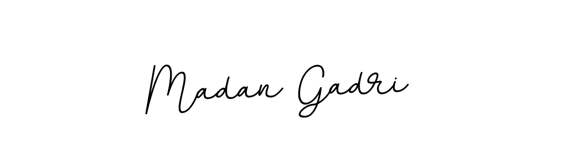 Madan Gadri stylish signature style. Best Handwritten Sign (BallpointsItalic-DORy9) for my name. Handwritten Signature Collection Ideas for my name Madan Gadri. Madan Gadri signature style 11 images and pictures png