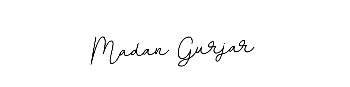 Madan Gurjar stylish signature style. Best Handwritten Sign (BallpointsItalic-DORy9) for my name. Handwritten Signature Collection Ideas for my name Madan Gurjar. Madan Gurjar signature style 11 images and pictures png