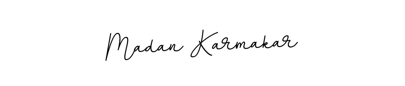 Design your own signature with our free online signature maker. With this signature software, you can create a handwritten (BallpointsItalic-DORy9) signature for name Madan Karmakar. Madan Karmakar signature style 11 images and pictures png