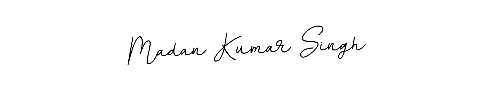 Design your own signature with our free online signature maker. With this signature software, you can create a handwritten (BallpointsItalic-DORy9) signature for name Madan Kumar Singh. Madan Kumar Singh signature style 11 images and pictures png