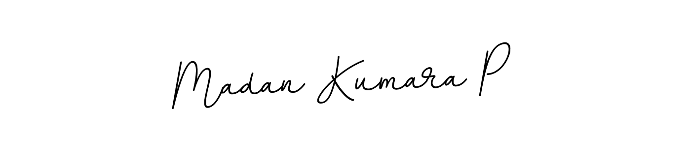 You should practise on your own different ways (BallpointsItalic-DORy9) to write your name (Madan Kumara P) in signature. don't let someone else do it for you. Madan Kumara P signature style 11 images and pictures png