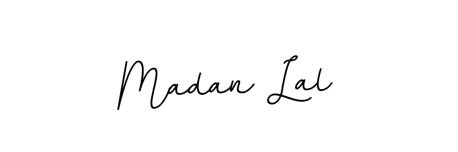 Use a signature maker to create a handwritten signature online. With this signature software, you can design (BallpointsItalic-DORy9) your own signature for name Madan Lal. Madan Lal signature style 11 images and pictures png