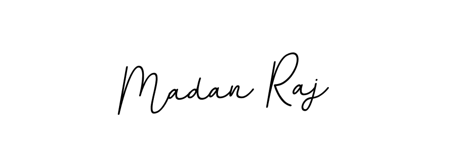 Use a signature maker to create a handwritten signature online. With this signature software, you can design (BallpointsItalic-DORy9) your own signature for name Madan Raj. Madan Raj signature style 11 images and pictures png