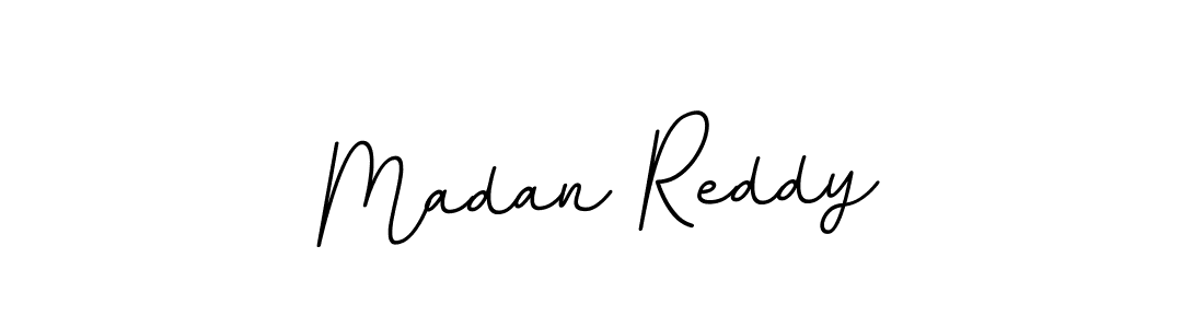 How to make Madan Reddy name signature. Use BallpointsItalic-DORy9 style for creating short signs online. This is the latest handwritten sign. Madan Reddy signature style 11 images and pictures png