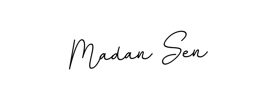Madan Sen stylish signature style. Best Handwritten Sign (BallpointsItalic-DORy9) for my name. Handwritten Signature Collection Ideas for my name Madan Sen. Madan Sen signature style 11 images and pictures png