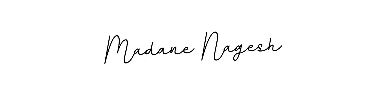 Make a beautiful signature design for name Madane Nagesh. With this signature (BallpointsItalic-DORy9) style, you can create a handwritten signature for free. Madane Nagesh signature style 11 images and pictures png