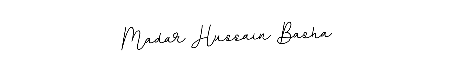 if you are searching for the best signature style for your name Madar Hussain Basha. so please give up your signature search. here we have designed multiple signature styles  using BallpointsItalic-DORy9. Madar Hussain Basha signature style 11 images and pictures png