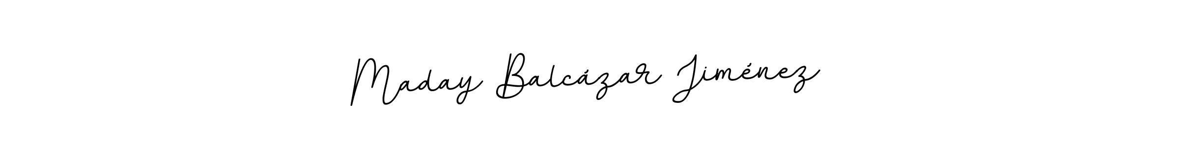 if you are searching for the best signature style for your name Maday Balcázar Jiménez. so please give up your signature search. here we have designed multiple signature styles  using BallpointsItalic-DORy9. Maday Balcázar Jiménez signature style 11 images and pictures png