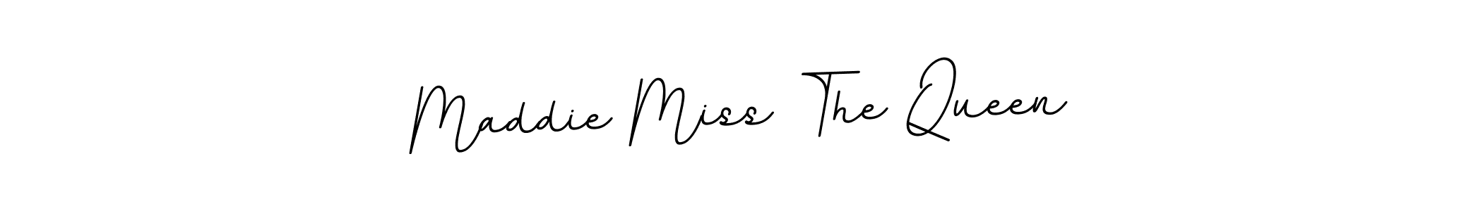 Make a beautiful signature design for name Maddie Miss The Queen. With this signature (BallpointsItalic-DORy9) style, you can create a handwritten signature for free. Maddie Miss The Queen signature style 11 images and pictures png