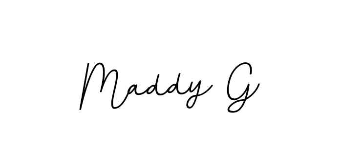 This is the best signature style for the Maddy G name. Also you like these signature font (BallpointsItalic-DORy9). Mix name signature. Maddy G signature style 11 images and pictures png