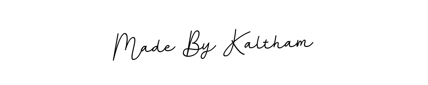 Use a signature maker to create a handwritten signature online. With this signature software, you can design (BallpointsItalic-DORy9) your own signature for name Made By Kaltham. Made By Kaltham signature style 11 images and pictures png