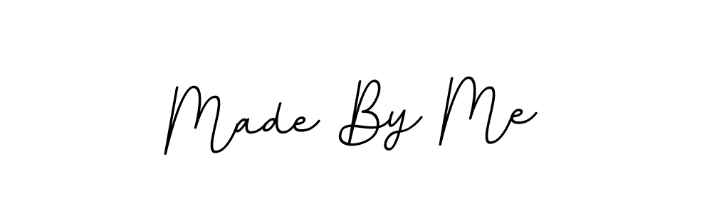 Use a signature maker to create a handwritten signature online. With this signature software, you can design (BallpointsItalic-DORy9) your own signature for name Made By Me. Made By Me signature style 11 images and pictures png