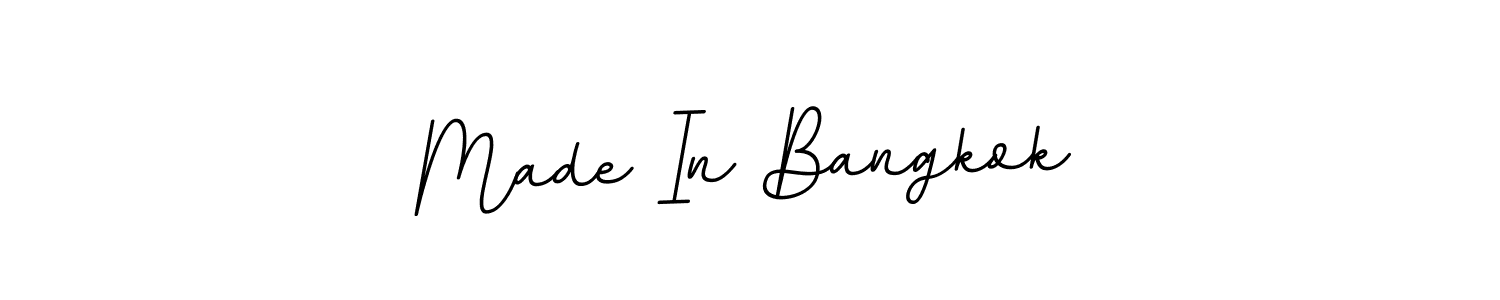 Create a beautiful signature design for name Made In Bangkok. With this signature (BallpointsItalic-DORy9) fonts, you can make a handwritten signature for free. Made In Bangkok signature style 11 images and pictures png