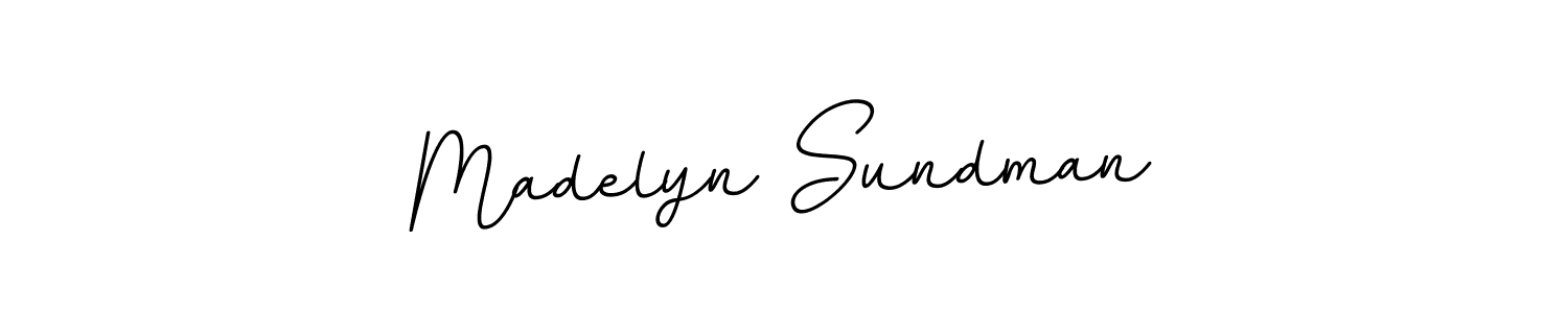 Design your own signature with our free online signature maker. With this signature software, you can create a handwritten (BallpointsItalic-DORy9) signature for name Madelyn Sundman. Madelyn Sundman signature style 11 images and pictures png