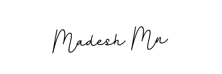 Madesh Mn stylish signature style. Best Handwritten Sign (BallpointsItalic-DORy9) for my name. Handwritten Signature Collection Ideas for my name Madesh Mn. Madesh Mn signature style 11 images and pictures png