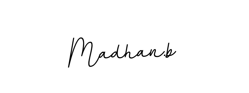 It looks lik you need a new signature style for name Madhan.b. Design unique handwritten (BallpointsItalic-DORy9) signature with our free signature maker in just a few clicks. Madhan.b signature style 11 images and pictures png