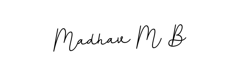 BallpointsItalic-DORy9 is a professional signature style that is perfect for those who want to add a touch of class to their signature. It is also a great choice for those who want to make their signature more unique. Get Madhav M B name to fancy signature for free. Madhav M B signature style 11 images and pictures png