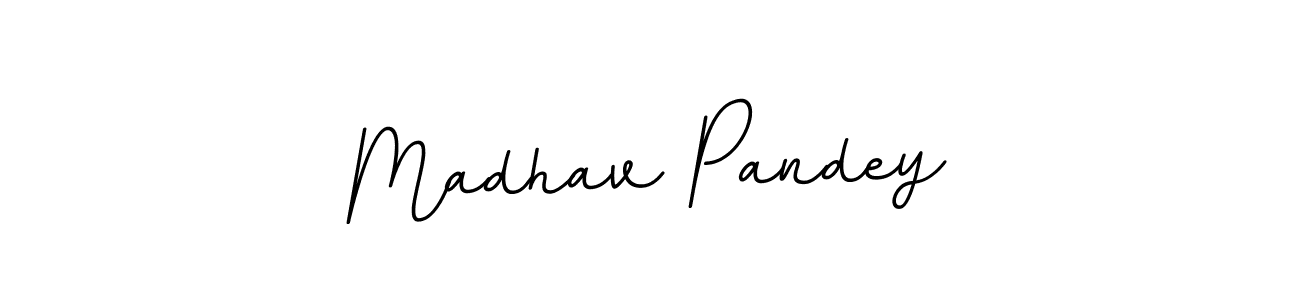 Make a beautiful signature design for name Madhav Pandey. With this signature (BallpointsItalic-DORy9) style, you can create a handwritten signature for free. Madhav Pandey signature style 11 images and pictures png