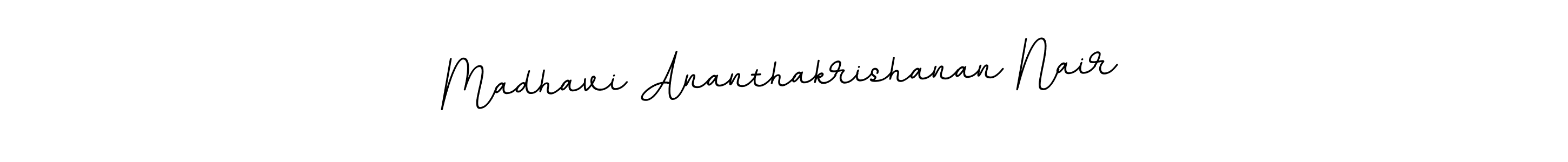 Design your own signature with our free online signature maker. With this signature software, you can create a handwritten (BallpointsItalic-DORy9) signature for name Madhavi Ananthakrishanan Nair. Madhavi Ananthakrishanan Nair signature style 11 images and pictures png