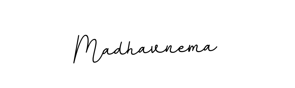 Design your own signature with our free online signature maker. With this signature software, you can create a handwritten (BallpointsItalic-DORy9) signature for name Madhavnema. Madhavnema signature style 11 images and pictures png