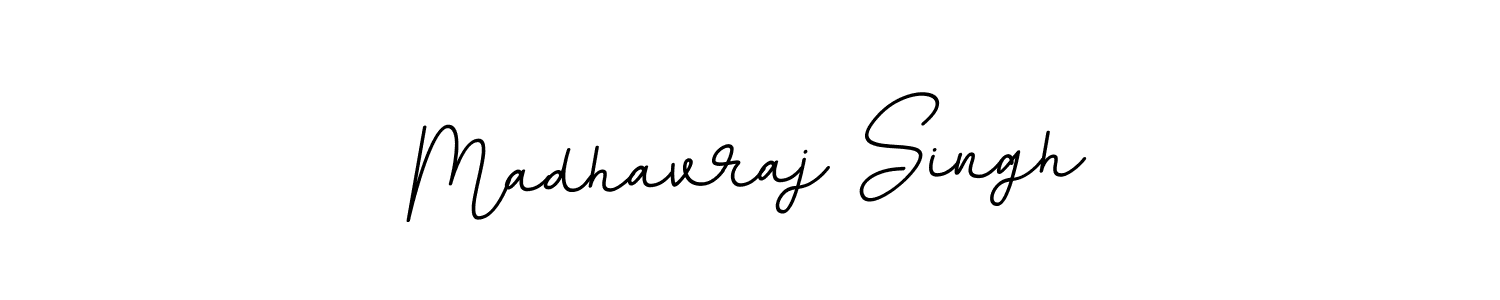 How to make Madhavraj Singh name signature. Use BallpointsItalic-DORy9 style for creating short signs online. This is the latest handwritten sign. Madhavraj Singh signature style 11 images and pictures png
