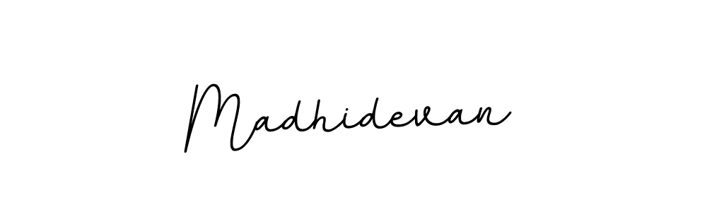 Design your own signature with our free online signature maker. With this signature software, you can create a handwritten (BallpointsItalic-DORy9) signature for name Madhidevan. Madhidevan signature style 11 images and pictures png