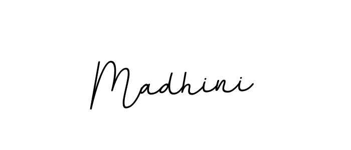 Madhini stylish signature style. Best Handwritten Sign (BallpointsItalic-DORy9) for my name. Handwritten Signature Collection Ideas for my name Madhini. Madhini signature style 11 images and pictures png