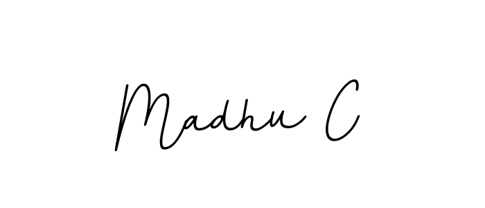 The best way (BallpointsItalic-DORy9) to make a short signature is to pick only two or three words in your name. The name Madhu C include a total of six letters. For converting this name. Madhu C signature style 11 images and pictures png