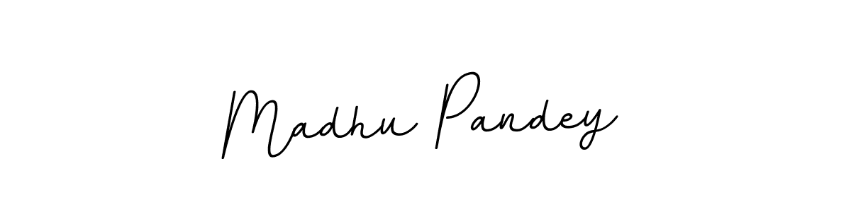 You should practise on your own different ways (BallpointsItalic-DORy9) to write your name (Madhu Pandey) in signature. don't let someone else do it for you. Madhu Pandey signature style 11 images and pictures png