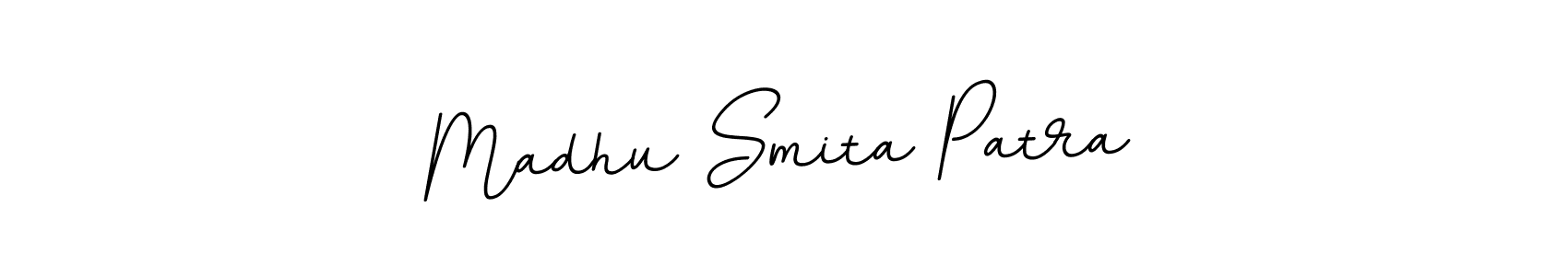 Design your own signature with our free online signature maker. With this signature software, you can create a handwritten (BallpointsItalic-DORy9) signature for name Madhu Smita Patra. Madhu Smita Patra signature style 11 images and pictures png