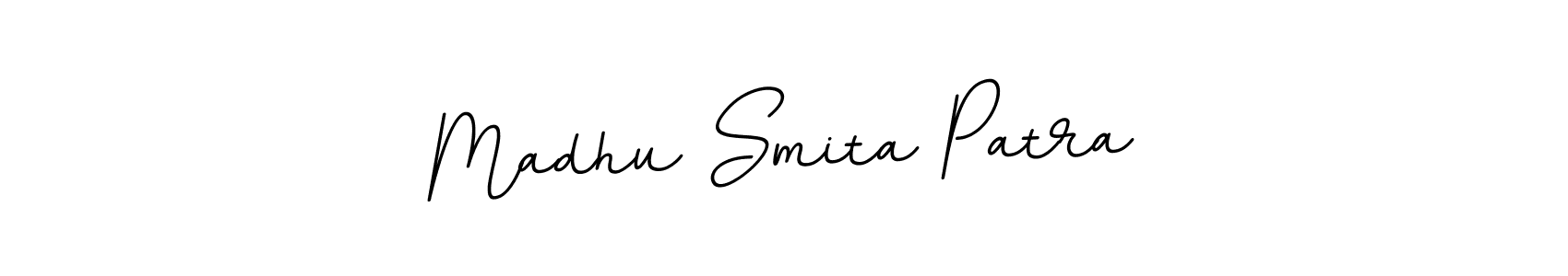 Design your own signature with our free online signature maker. With this signature software, you can create a handwritten (BallpointsItalic-DORy9) signature for name Madhu Smita Patra. Madhu Smita Patra signature style 11 images and pictures png