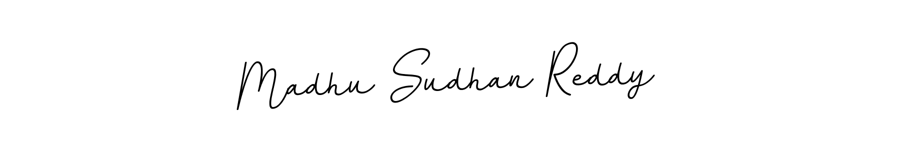 Create a beautiful signature design for name Madhu Sudhan Reddy. With this signature (BallpointsItalic-DORy9) fonts, you can make a handwritten signature for free. Madhu Sudhan Reddy signature style 11 images and pictures png